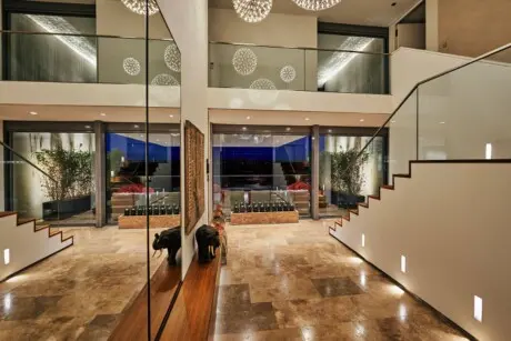 Wohnzimmer der Luxusvilla in Stuttgart 