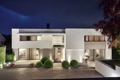 Rückseite der Stuttgarter Luxusvilla 